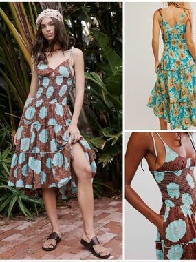 𝓯𝓹 Free People ~ Adriel Floral Midi Dress